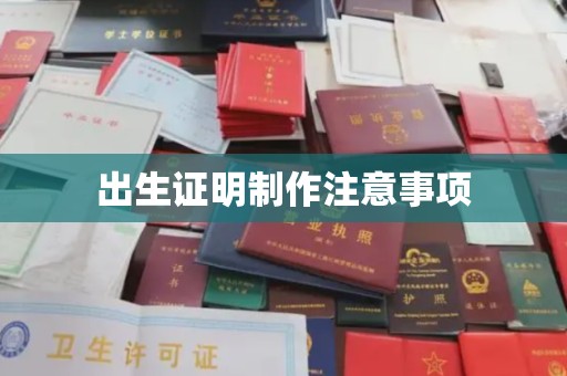 肃北出生证明制作注意事项