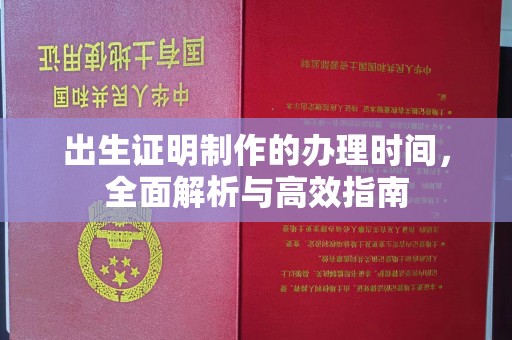 肃北出生证明制作的办理时间，全面解析与高效指南