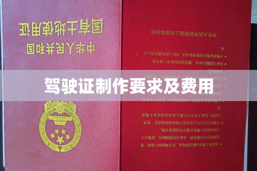 肃北驾驶证制作要求及费用