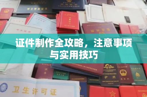 肃北证件制作全攻略，注意事项与实用技巧