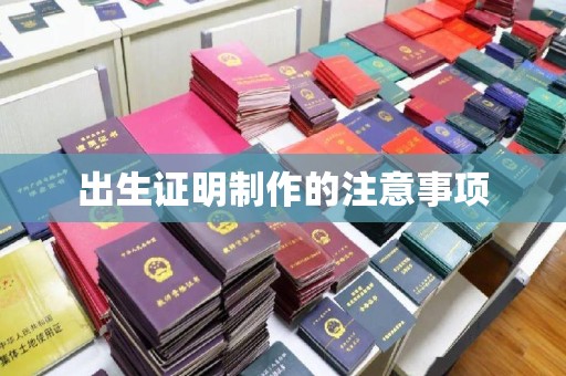 肃北出生证明制作的注意事项